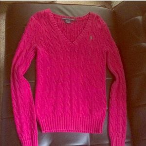 Pink Ralph Lauren sweater size small